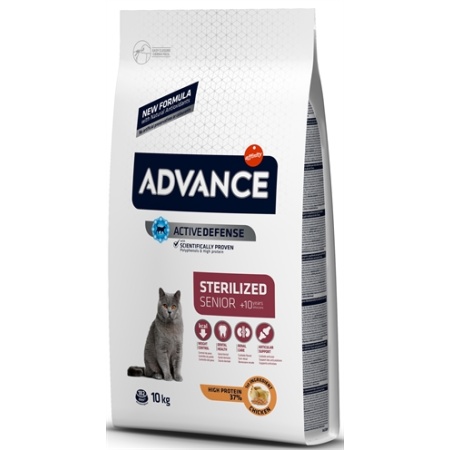 Advance cat sterilized sensitive senior 10+