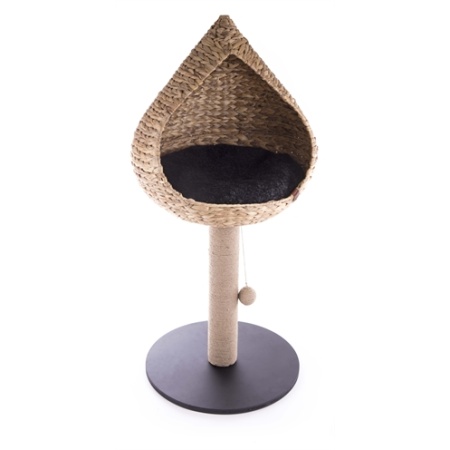 Martin krabpaal vietnam met mand druppel waterhyacint