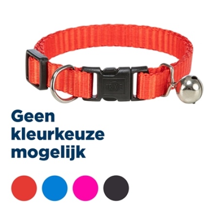 Trixie halsband kat nylon assorti