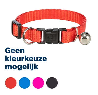 Trixie halsband kat nylon assorti