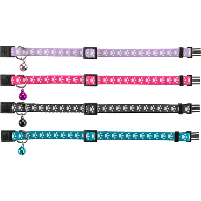 Trixie halsband kat print poot elastisch assorti - Afbeelding 2