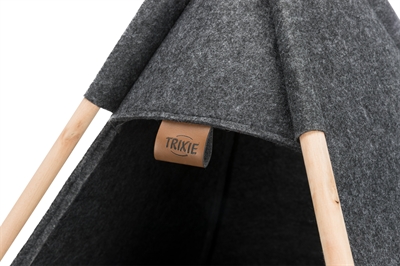 Trixie kattenmand tipi vilt antraciet - Afbeelding 4