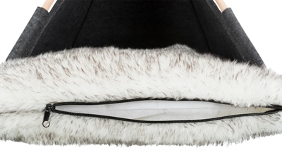 Trixie kattenmand tipi vilt antraciet - Afbeelding 6