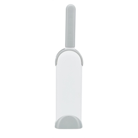 Trixie harenpluizenborstel met reinigingsstation wit / grijs