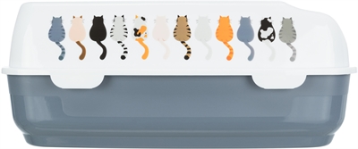 Trixie kattenbak delio paars / wit - Afbeelding 4
