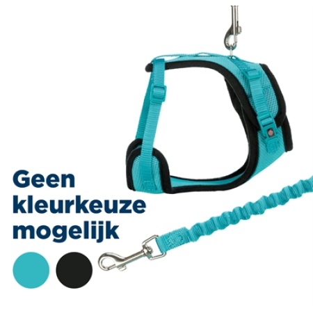 Trixie kattentuig mesh y-vorm met elastische riem assorti