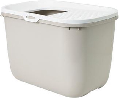 Savic kattenbak hop in wit / mokka - Afbeelding 6