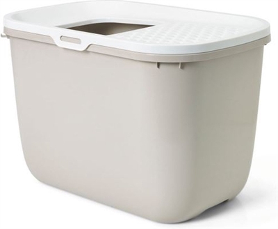 Savic kattenbak hop in wit / mokka - Afbeelding 7