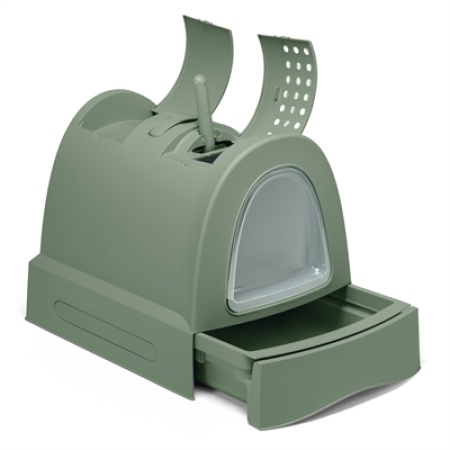 Imac kattenbak zuma 2nd life met schuiflade groen