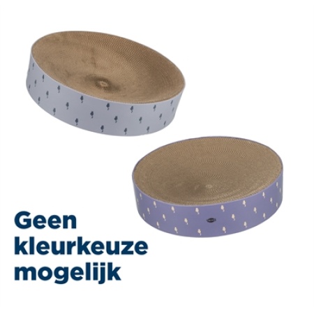 Trixie krabmand lilly karton catnip lichtgrijs