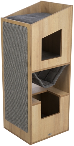 Trixie citystyle cat tower bruin / grijs - Afbeelding 3