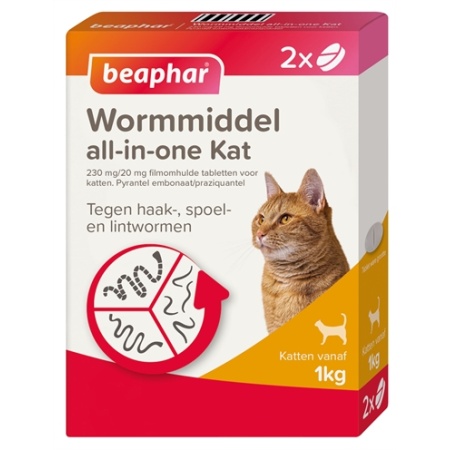 Beaphar wormmiddel all-in-one kat