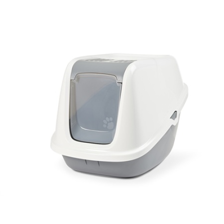 Savic kattenbak nestor giant wit / lichtgrijs