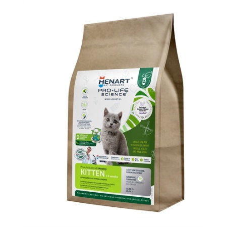 Henart mealworm insect cat kitten with hem eggshell membrane