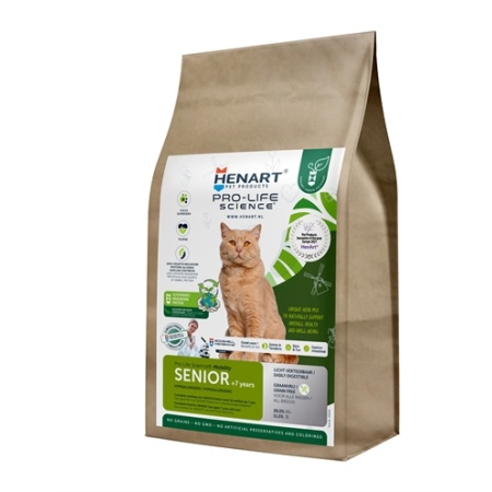 Henart mealworm insect cat senior with hem eggshell membrane