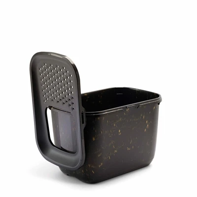 Savic kattenbak hop in marble zwart / goud - Afbeelding 3