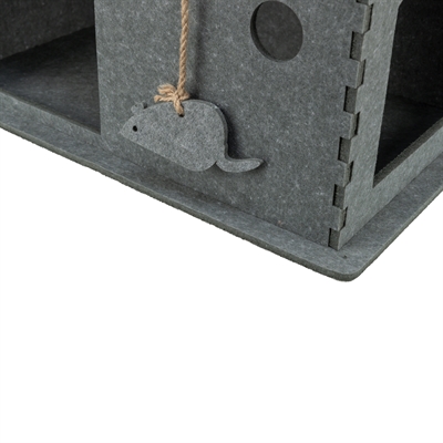 Trixie kattenmand huis lene vilt grijs - Afbeelding 8