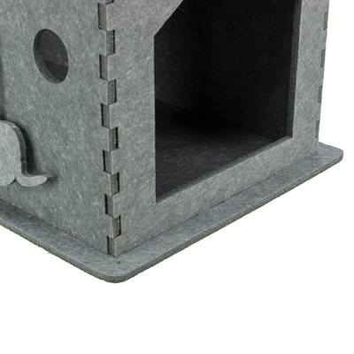 Trixie kattenmand huis lene vilt grijs - Afbeelding 9