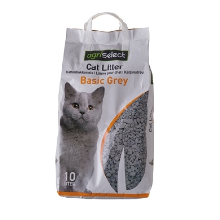 Agriselect basic grey kattenbakvulling
