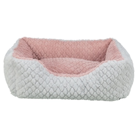 Trixie hondenmand kaline mio hoekig grijs / oudroze