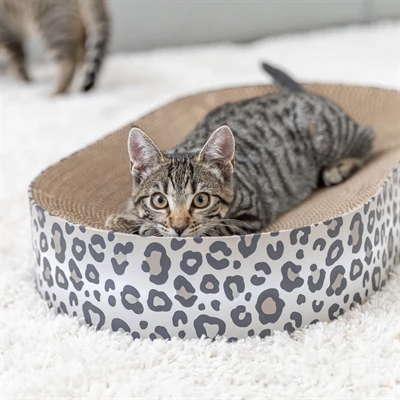 Trixie krabmat / mand leo karton met kattenkruid / catnip creme - Afbeelding 7