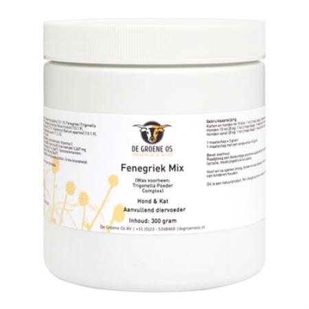 De groene os fenegriek mix hond / kat
