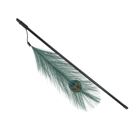 Trixie kattenhengel met pauwenveer