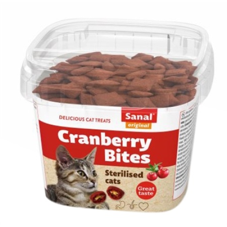 Sanal cat cranberry & chickenbites cup