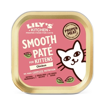 Lily's kitchen cat kitten smooth pate chicken