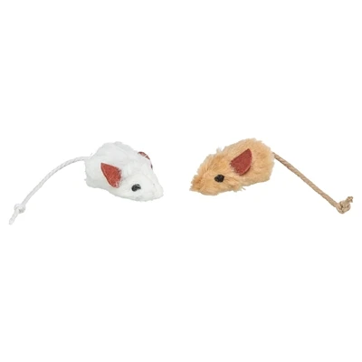 Trixie set muizen met catnip kern pluche - Afbeelding 2