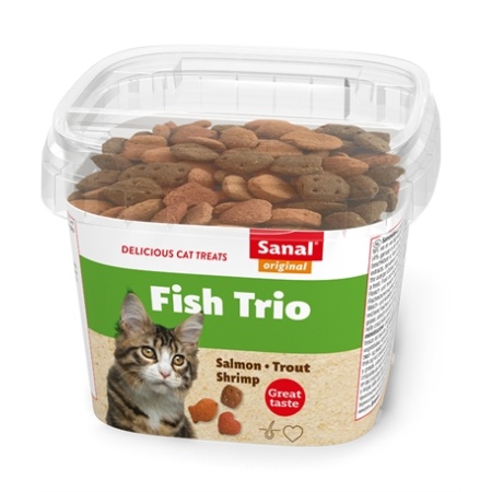 Sanal cat fish trio snacks cup