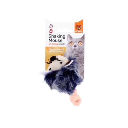 Fofos shaking muis met geluid grijs