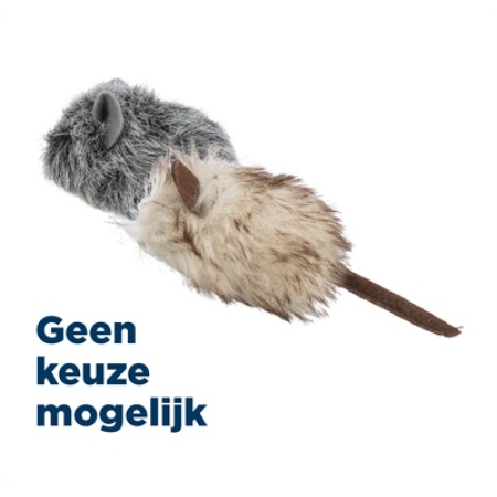 Trixie muis pluche catnip voor katten assorti