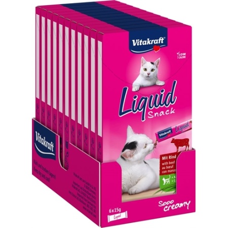 Vitakraft cat liquid snack rund & inuline