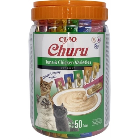 Inaba churu multipack tuna & chicken varieties