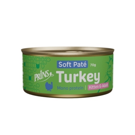 Prins soft pate kitten / adult turkey