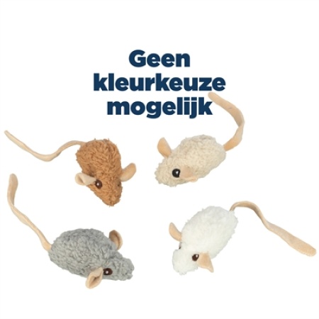 Trixie muis met catnip pluche assorti