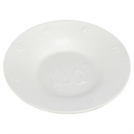 Trixie voerbak kat keramiek wit