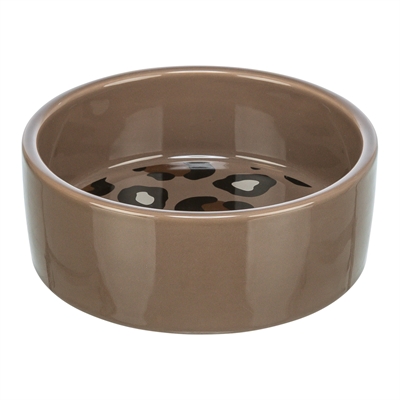 Trixie voerbak / drinkbak leo kat keramiek panterprint assorti - Afbeelding 5