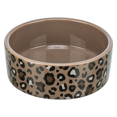Trixie voerbak / drinkbak leo kat keramiek panterprint assorti - Afbeelding 7