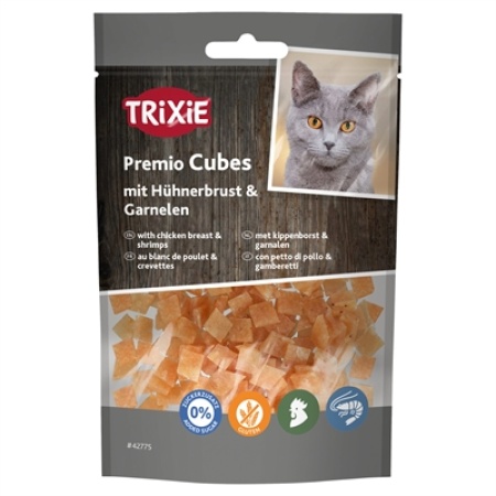 Trixie premio cubes met kippenborst en garnalen