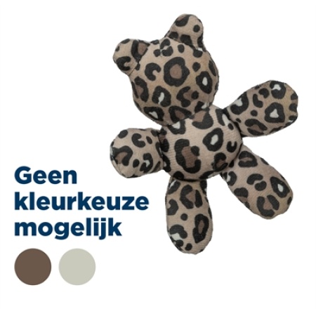 Trixie beer pluche panterprint met kattenkruid / catnip assorti