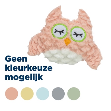 Trixie uil pluche met kattenkruid / catnip assorti