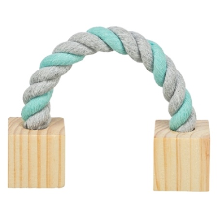 Trixie speeltouw met hout