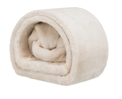 Trixie speeltunnel konijn / cavia pluche beige - Afbeelding 2