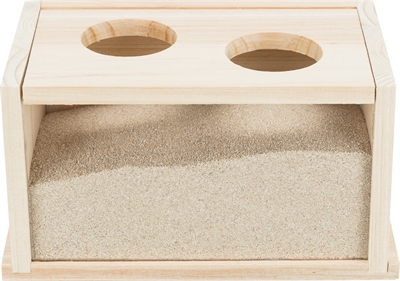 Trixie zandbad voor muizen / hamsters hout - Afbeelding 6