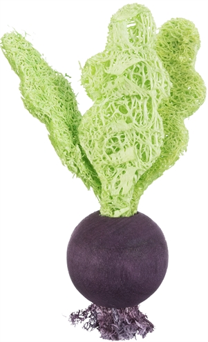 Trixie speelbal set biet / aardbei hout / loofah - Afbeelding 2