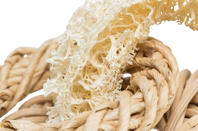 Trixie luffaring met rotan-en maÏsblad ring naturel - Afbeelding 4