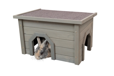 Trixie natura knaagdierhuis asfalt dak grijsgroen - Afbeelding 6