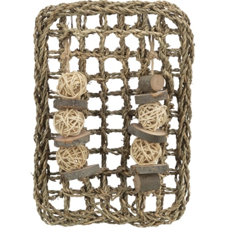 Trixie knaagdier mat met speeltjes zeegras